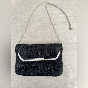 Fashion Black Purse with Rhinestones